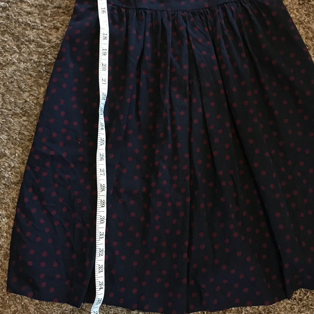 The Limited Navy/Purple Polka Dot Dress Size 4 - Picture 6 of 6